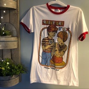 wicked clothes ringer t-shirt